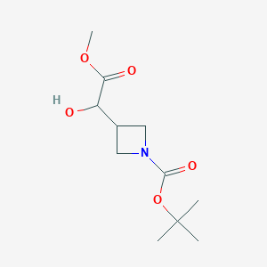 Tert-butyl 3-(1-hydroxy-2-methoxy-2-oxoethyl)azetidine-1-carboxylate