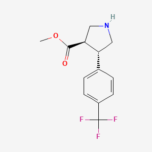 trans-Methyl-4-(4-(trifluoromethyl)phenyl)pyrrolidine-3-carboxylate