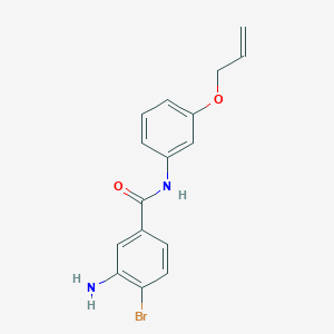 N-(3-(Allyloxy)phenyl)-3-amino-4-bromobenzamide