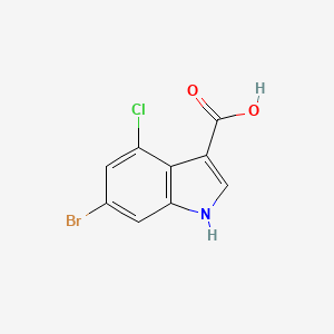 6-Bromo-4-chloro-1H-indole-3-carboxylic acid