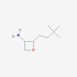 2-(3,3-Dimethylbutyl)oxetan-3-amine