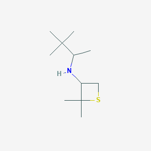 N-(3,3-Dimethylbutan-2-yl)-2,2-dimethylthietan-3-amine