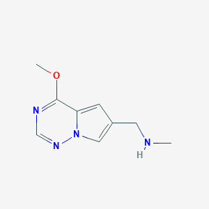 1-(4-Methoxypyrrolo[2,1-f][1,2,4]triazin-6-yl)-N-methylmethanamine