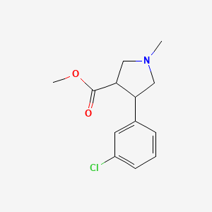 Methyl 4-(3-chlorophenyl)-1-methylpyrrolidine-3-carboxylate