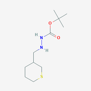 tert-Butyl 2-((tetrahydro-2H-thiopyran-3-yl)methyl)hydrazine-1-carboxylate