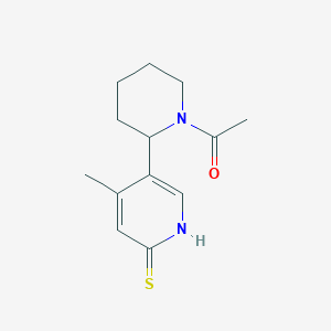 1-(2-(6-Mercapto-4-methylpyridin-3-yl)piperidin-1-yl)ethanone