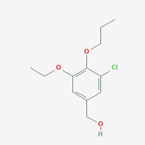 (3-Chloro-5-ethoxy-4-propoxyphenyl)methanol