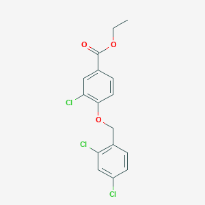 Ethyl 3-chloro-4-((2,4-dichlorobenzyl)oxy)benzoate