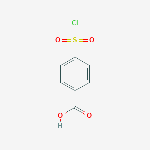 molecular formula C7H5ClO4S B130195 4-(Chlorosulfonyl)benzoic acid CAS No. 10130-89-9