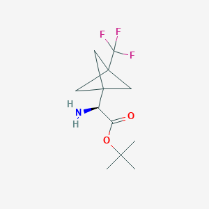 tert-butyl (2S)-2-amino-2-[3-(trifluoromethyl)bicyclo[1.1.1]pentan-1-yl]acetate