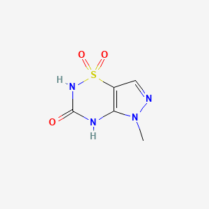 5-Methyl-4,5-dihydropyrazolo[3,4-e][1,2,4]thiadiazin-3(2H)-one 1,1-dioxide