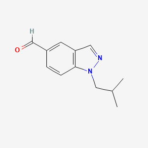 1-(2-methylpropyl)-1H-indazole-5-carbaldehyde