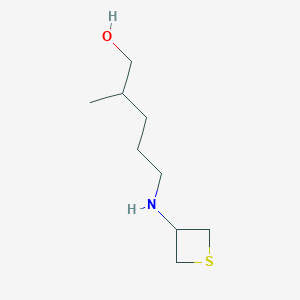 2-Methyl-5-(thietan-3-ylamino)pentan-1-ol