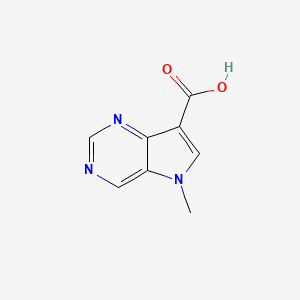 5-methyl-5H-pyrrolo[3,2-d]pyrimidine-7-carboxylic acid