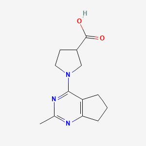 1-(2-Methyl-6,7-dihydro-5H-cyclopenta[d]pyrimidin-4-yl)pyrrolidine-3-carboxylic acid