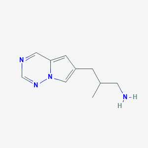 2-Methyl-3-(pyrrolo[2,1-f][1,2,4]triazin-6-yl)propan-1-amine