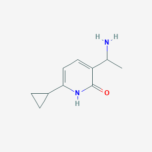 3-(1-Aminoethyl)-6-cyclopropylpyridin-2(1H)-one