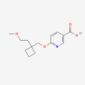 6-((1-(2-Methoxyethyl)cyclobutyl)methoxy)nicotinic acid