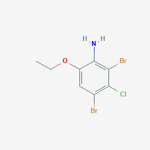 2,4-Dibromo-3-chloro-6-ethoxyaniline