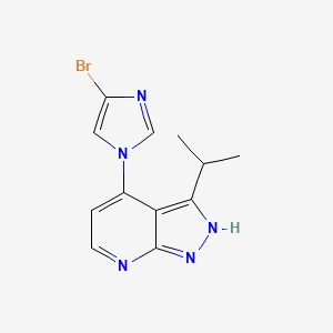 4-(4-Bromo-1H-imidazol-1-yl)-3-isopropyl-1H-pyrazolo[3,4-b]pyridine