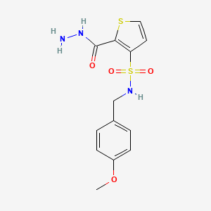 2-(Hydrazinecarbonyl)-N-(4-methoxybenzyl)thiophene-3-sulfonamide