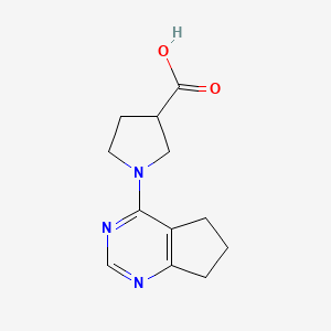 1-(6,7-dihydro-5H-cyclopenta[d]pyrimidin-4-yl)pyrrolidine-3-carboxylic acid