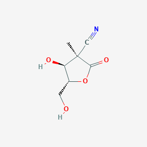 (3R,4S,5R)-4-hydroxy-5-(hydroxymethyl)-3-methyl-2-oxooxolane-3-carbonitrile