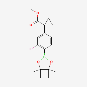 Methyl 1-(3-fluoro-4-(4,4,5,5-tetramethyl-1,3,2-dioxaborolan-2-yl)phenyl)cyclopropanecarboxylate