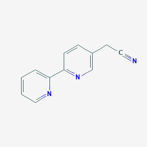 2-([2,2'-Bipyridin]-5-yl)acetonitrile