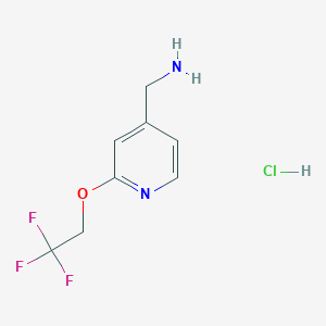 (2-(2,2,2-Trifluoroethoxy)pyridin-4-yl)methanamine hydrochloride