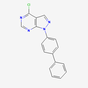 1-([1,1'-Biphenyl]-4-yl)-4-chloro-1H-pyrazolo[3,4-d]pyrimidine