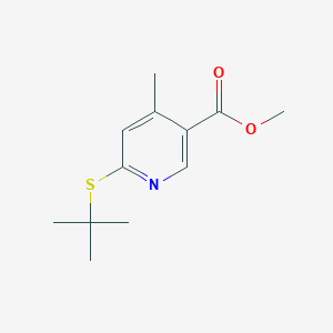 Methyl 6-(tert-butylthio)-4-methylnicotinate