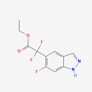 ethyl 2,2-difluoro-2-(6-fluoro-1H-indazol-5-yl)acetate