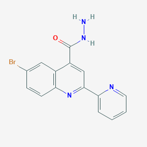 6-Bromo-2-(pyridin-2-yl)quinoline-4-carbohydrazide