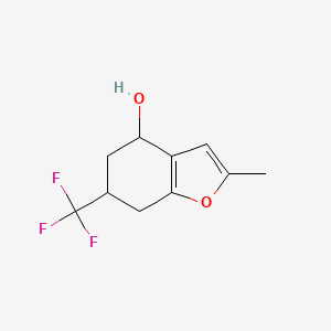 2-Methyl-6-(trifluoromethyl)-4,5,6,7-tetrahydrobenzofuran-4-ol