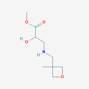 Methyl 2-hydroxy-3-{[(3-methyloxetan-3-yl)methyl]amino}propanoate