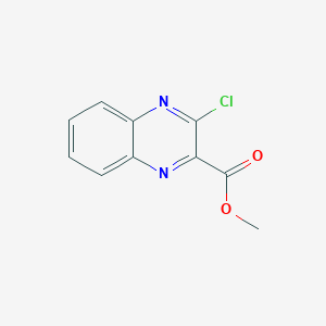 molecular formula C10H7ClN2O2 B13020452 Methyl 3-chloroquinoxaline-2-carboxylate 