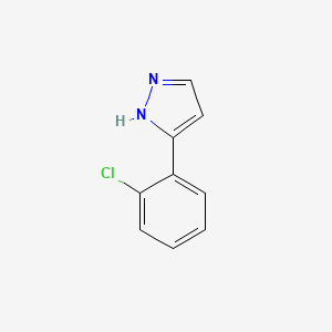 molecular formula C9H7ClN2 B1302050 3-(2-氯苯基)-1H-吡唑 CAS No. 59843-55-9