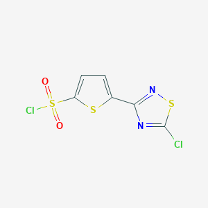 B1302052 5-(5-chloro-1,2,4-thiadiazol-3-yl)thiophene-2-sulfonyl Chloride CAS No. 306937-21-3