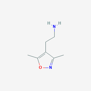 molecular formula C7H12N2O B1302057 2-(3,5-二甲基异恶唑-4-基)乙胺 CAS No. 510717-69-8
