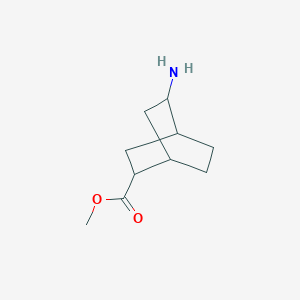 molecular formula C10H17NO2 B13020620 Methyl 5-aminobicyclo[2.2.2]octane-2-carboxylate 