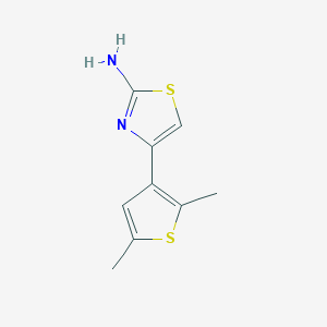 molecular formula C9H10N2S2 B1302065 4-(2,5-Dimethylthien-3-yl)-1,3-thiazol-2-amine CAS No. 436152-83-9