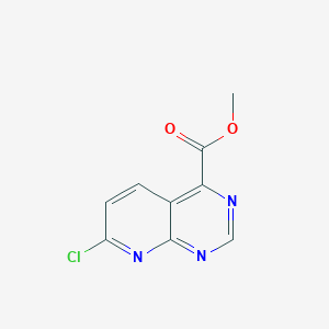 molecular formula C9H6ClN3O2 B13020672 Methyl7-chloropyrido[2,3-d]pyrimidine-4-carboxylate 