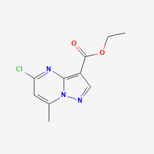 molecular formula C10H10ClN3O2 B13020808 Ethyl 5-chloro-7-methylpyrazolo[1,5-a]pyrimidine-3-carboxylate 