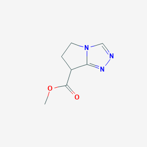 molecular formula C7H9N3O2 B13020847 Methyl 6,7-dihydro-5H-pyrrolo[2,1-c][1,2,4]triazole-7-carboxylate 