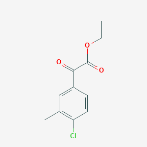 molecular formula C11H11ClO3 B1302085 Ethyl 4-chloro-3-methylbenzoylformate CAS No. 250642-57-0