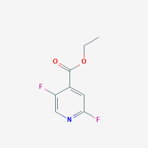 molecular formula C8H7F2NO2 B13020896 Ethyl 2,5-difluoroisonicotinate 