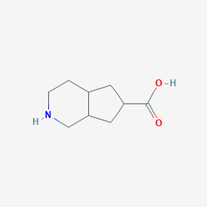 molecular formula C9H15NO2 B13020902 Octahydro-1H-cyclopenta[c]pyridine-6-carboxylicacid 