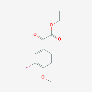 molecular formula C11H11FO4 B1302093 Ethyl 3-fluoro-4-methoxybenzoylformate CAS No. 345-72-2