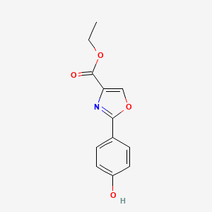 B1302096 Ethyl 2-(4-hydroxyphenyl)oxazole-4-carboxylate CAS No. 200400-76-6